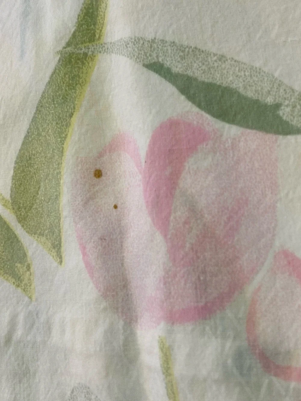 Vintage Floral Watercolor Tulip & Iris Twin Sheet Set
